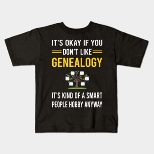 Smart People Hobby Genealogy Genealogist Kids T-Shirt